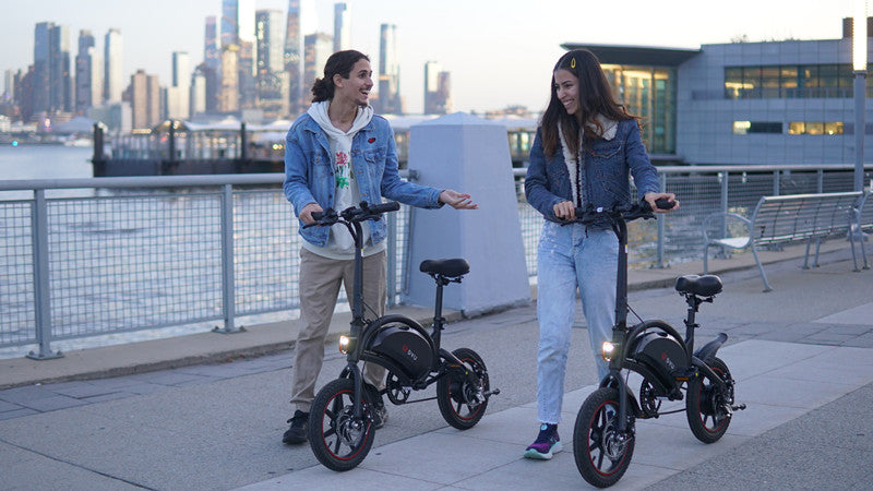 Bicicleta electrica DYU D3F , pliabila cu motor de 36V 250W , baterie de 10 ah , cu autonomie asistata de pana la 50 km !