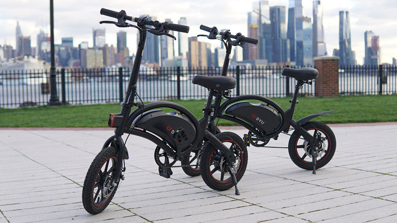 Bicicleta electrica DYU D3F , pliabila cu motor de 36V 250W , baterie de 10 ah , cu autonomie asistata de pana la 50 km !